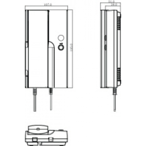 COMMAX DP-2S - 2 WIRE AUDIO DOOR PHONE INTERCOM SYSTEM