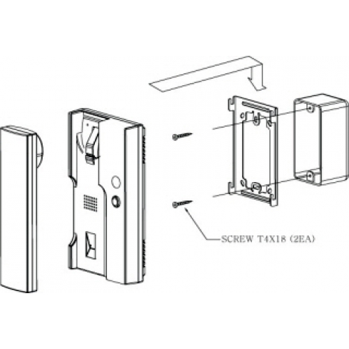 COMMAX DP-2S - 2 WIRE AUDIO DOOR PHONE INTERCOM SYSTEM